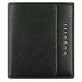 bugatti Nome Hochformatbörse aus Kalbleder, Geldbeutel mit RFID-Schutz, Schwarz