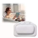 Badewannenkissen, Badekissen Für Badewanne, Weiches Badewannen Kissen Mit Ergonomischer Stütze Für Kopf Und Nacken, Ideal Für Entspannung Nach Der Arbeit Oder Im Spa, 31 X 21 X 2.5 cm