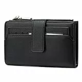 Frentree Geldbörse Damen Portemonnaie RFID Schutz Kartenetui groß mit Reißverschluss, viel Platz, herausnehmbares Etui & Geschenkbox