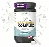 Bakterienkomplex | 12 aktive Bakterienstämme – hochdosiert 100 Mrd. KBE/g | 2-Monats-Kur für eine natürlichen Darmflora | magensaftresistent & vegan – ohne Inulin | mit Lactobacillus & Bifidobakterien
