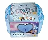 Lisciani - FROZEN: GEHEIMPERLEN-SET - Schmuckherstellungsset für Kinder ab 3 Jahren - Schatzkiste mit Schloss und Schlüssel - Bunte Perlen und Frozen Charms - Armbänder und Halsketten erstellen