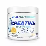 ALLNUTRITION Creatine Muscle Max Nahrungsergänzungsmittel - Creatin Monohydrat mit Taurin - Leistungssteigerung und Muskelaufbau - ohne Zuckerzusatz - Instantpulver 250g - Orange