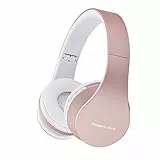 PowerLocus Bluetooth Kopfhörer, Over Ear, Faltbare HiFi-Stereo-Kopfhörer mit tiefen Bässen, Micro SD/TF, FM-Radio und kabelgebundenem Modus, Eingebaute Mikrofone, Weiche Ohrenschützer für Telefon/PC