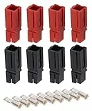 Flaconi Steckverbinder Auto,Batterie Stecker 75A,75A Batterie Schnellkupplung Stecker,Powerpol-Steckverbinder,Geeignet für Auto,Strom,Elektrofahrzeuge,Kreuzfahrtschiffe, Elektrostapler