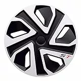 Satz J-Tec Radzierblenden ST 13-Zoll Silber/Schwarz