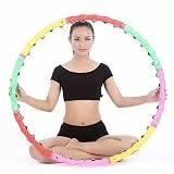 GZD Magnetische Massage Hoola Hoop, Fitness Bodybuilding Hoops mit Massage Rad, Abnehmbarer Hula Hoops für Erwachsene Bauch-Übung Taille Massage, Gewichtsverlust Hoop