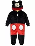 Disney Jungen Mickey Mouse Schlafoveralls Schwarz 104