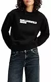 KARL LAGERFELD JEANS, Damen, Essential Logo Sweat, Regular Fit, Weiß, L