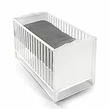 reer BiteSafe VERBESSERTER Insektenschutz fürs Kinderbett, Moskitonetz Reisebett, Insektennetz, Mückenschutz für Babys, weiß, extra groß, 87040