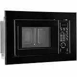 Bomann Einbaumikrowelle mit Grill | 60cm | 800W Mikrowelle | 1000W Grill | inkl. Grillrost und Drehteller | 20L Einbau Mikrowellengerät | MWG 2215 EB schwarz