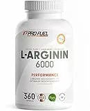 L-Arginin 360 Kapseln vegan - mit 6000 mg pflanzlichem L-Arginin aus Fermentation (davon 6000 mg reines L-Arginin) je Tagesdosis - Ohne Zusatzstoffe - laborgeprüft mit Zertifikat - vegan