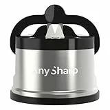 AnySharp Pro Messerschärfer (Metall) mit Saugnapf, Gebürstetes Metall