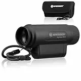 Bresser NightSpy Mono Nachtsichtgerät Digital mit IR-Beleuchtung & Kamera | 2X optische Vergrößerung, 100m Nachtsicht-Reichweite | inkl. Akku & Tasche
