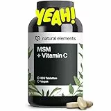 MSM 2000mg + natürliches Vitamin C – 365 Tabletten statt Kapseln – Methylsulfonylmethan – hochdosiert, vegan – in Deutschland laborgeprüft