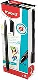 Maped 749111 Fineliner Graph'Peps, 12erPack, schwarz