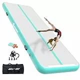 AKSPORT Air Matte Track Tumbling Matte,3/4/5/6m Aufblasbar Gymnastikmatte Turnmatte Tumbling Matten 10/20cm hoch mit Luftpumpe für Zuhause/Taumel/Turnhalle/Ausbildung/Cheerleading