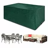 Funshot Abdeckung für Gartenmöbel Wasserdicht Schutzhülle Gartentisch Abdeckplane Gartenmöbel Abdeckung für Loungemöbel Möbelsets,Winterfest,Winddicht Anti-UV,170x95x70cm