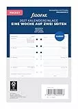 Filofax Kalendereinlage Pocket 1 Woche auf 2 Seiten vertikal deutsch 2027