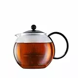 Bodum 1844-01 assam Teebereiter (Kunststoffsieb, Kunststoffdeckel, 1,0 liters) schwarz