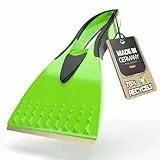 autopflege Premium Auto Eiskratzer mit Messingklinge | Robuster & Zuverlässiger Scheibenkratzer aus recyceltem Material | Eisschaber zur effizienten Entfernung von EIS & Schnee