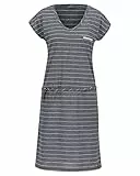 Meru Damen Windhoek Kleid, Blanc de Blanc Stripes, S