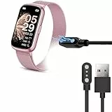 Blueshaweu Ladekabel Kompatibel mit Sanorum Smartwatch Damen 1.47' CS5, Kabel Ladegerät Ladestaion für Sanorum CS5 Smartwatch 1.47' (schwarz)