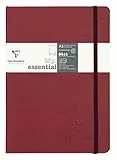 Clairefontaine 793432C Notizbuch AgeBag My Essentials, DIN A5, 14,8 x 21 cm, 96 Blatt, dot, nummeriert, 90g, 1 Stück, Rot