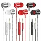 AESIGN In Ear Kopfhörer mit Kabel, 3-er Set mit Mikrofon und Lautstärkeregler, Stereo, Leichte In-Ear Ohrhörer, Kompatibel für Samsung, Tablet, Laptops, MP3 Player und Andere 3,5 mm Geräte