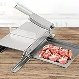 GXLDIANPU Fleischknochenschneidemaschine, Gefrorener Kleiner Rindfleischschneider, Dicke Einstellbar, Verlängerter 35-cm-Hebel, Für Fleisch/Gefrorenes/Fisch/Steak