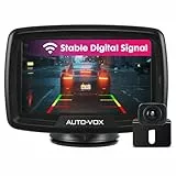 AUTO-VOX Digital Kabellos Rückfahrkamera CS2, Drahtlose Rückfahrkamera mit 4,3' LCD Monitor, Funk Rückfahrkameras mit IP68 Wasserdicht, Nachtsicht, Interne Antenne, Einfache Installation