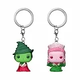 Funko Pop! Keychain: Wicked 2 Pack - Glinda & Elphaba - (Ombre) - Wicked Part 1 - Neuartiger Schlüsselanhänger - Vinyl-Minifigur Zum Sammeln - Strumpffüller - Geschenkidee - Offizielle Handelswaren