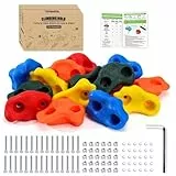 Trymaker Klettergriffe Kinder Outdoor, Kinder Klettersteine für Kletterwand, 15 Stück Kletterwandgriffe Set (Kleine Größe)