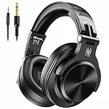 OneOdio Kopfhörer Over Ear, DJ Kopfhörer mit Kabel, Professionell Geschlossener Studio HiFi Kopfhörer mit Share Port für E-Drum Piano Gitarre AMP Recording Monitoring