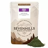 Sevenhills Wholefoods Bio-Super-Greens-Mischung mit Spirulina, Chlorella, Weizengras, Gerstengras | Unterstützt Haut, Immunität | 200g, 40 Portionen | Grünes Superfood-Pulver
