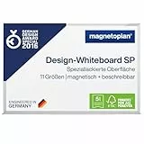 magnetoplan Design-Whiteboard SP | Magnettafel BxH 900x600 mm | Stabile, speziallackierte Stahloberfläche | Perfekte Schreibfläche | Bürobedarf | Memoboard für Büro- und Konferenzräume | Homeoffice