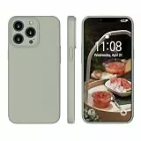 ORDA für iPhone 13 Pro Hülle Silikon Case, Handyhülle iPhone 13 Pro mit Soft Microfiber, Flüssig Silikon Gel Gummi Kratzfeste Case Schutzhülle Matt Hülle für iPhone 13 Pro Kupfer Grün