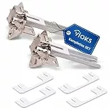 VIOKS Kühlschrank Scharnier 2x Set Türscharnier/Ersatzteile für 00268698 Kühlschrank Bosch Siemens Kühlschrank Bauknecht Kühlschrank - Kühlschrank Scharniere für Einbau Kühlschrank Türen