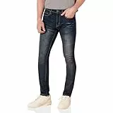 Amazon Essentials Herren Stretchjeans, Skinny-Passform - Auslauffarben, Dunkle Waschung, 33W / 32L