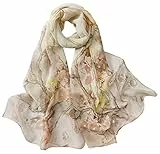 FAIRYGATE Schals & Tücher für Damen Modischer Damenschal Soft Light Chiffon Schal Georgette Schal Langschal 50020