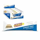 Dextro Energy Energieriegel Vanille Flavour - Mit Protein Crispies – 24x50g Vorteilspack – 81 mg Magnesium pro Powerriegel