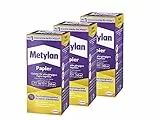 Metylan Papier, starker Tapetenkleister für leichte, normale und schwere Papiertapete, Kleister zum Tapezieren und Basteln ohne Konservierungsmittel, 3x125g