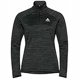 Odlo Laufshirt Damen Langarm Essential Thermal I Sport Shirt I Sport Oberteil I Midlayer I Fitness Shirt