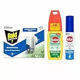 Autan und Raid Kombi-Pack, ideal zum Schutz gegen Mücken auf Reisen, Travel Essentials, 3er Pack (1x 100ml, 1x 25ml, 1x 27ml)