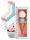 soxo Avocado Eiscreme Lustige Geschenke Für Männer Damen Socken Herren Lgbtq Pride Regenbogen Socks 36-40 Eiscreme