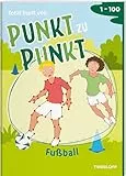Total bunt von Punkt zu Punkt. Fußball. Von 1 bis 100: Für Kinder ab 7 Jahren. Lebhafte Szenen auf farbigen Innenseiten (Mal- und Rätselbücher)