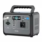 OUKITEL P800 Tragbare Powerstation 800 W, Solargenerator mit 512 Wh LiFePO4 Akku, Generator für USB A, C Ausgang, 1600 W Spitzenleistung, Schnellladung, 6kg für Camping, Reise, Outdoor