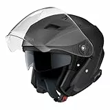 Sena Outstar S Smart Jethelm mit integrierter Bluetooth Intercom & Smartphone Konnektivität (Schwarz, XL)