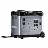 P5000Pro Tragbare Powerstation, Powerhouse 4000W, 5120Wh Solargenerator,mit 3200W AC Ausgang, 6× längere Lebensdauer der LiFePO4, 3500W Überspannungsausgang für Camping, Notstrom