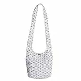 PANASIAM Shoulderbag Flower of Life, in white, M