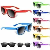 BOUBONI Party-Sonnenbrille Neonfarben lustiges Geschenk Goodie Stuffers für Sommer Strand Pool Party Geburtstagsparty (10, Mixed Color A)